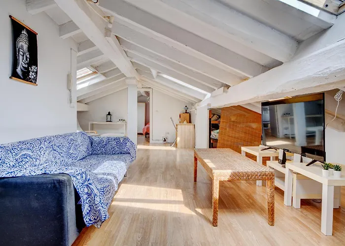 公寓 Preciosa Buhardilla En Hondarribia, Centro, 2 Hb 宏达瑞比亚