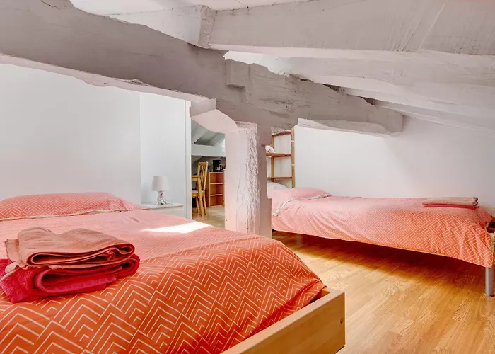 公寓 Preciosa Buhardilla En Hondarribia, Centro, 2 Hb 宏达瑞比亚